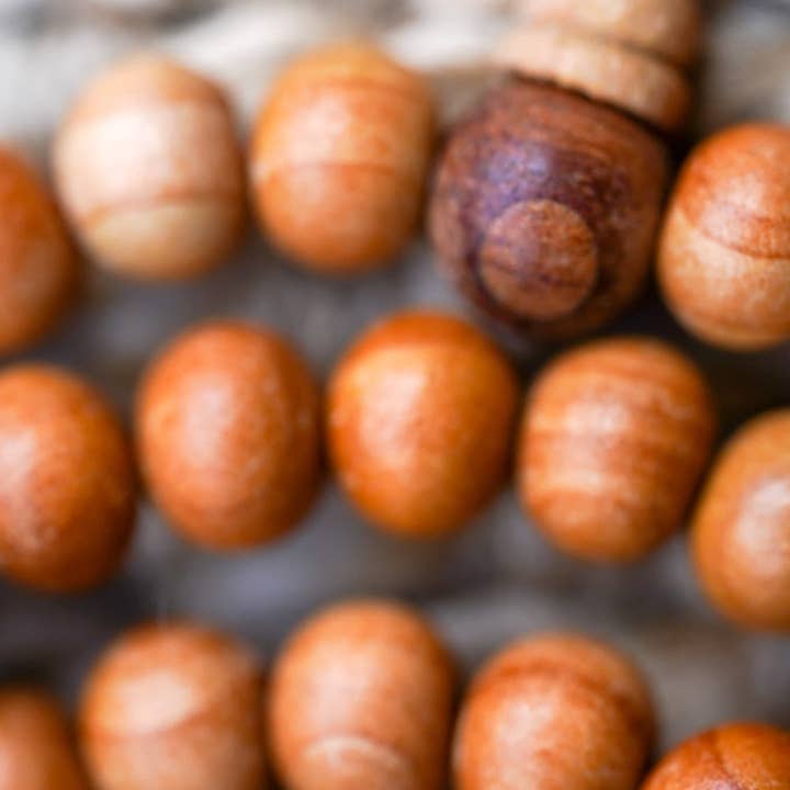 Lucky Thanka - Wholesale Prayer beads necklace - Natural Fragrance Sandalwood Mala6