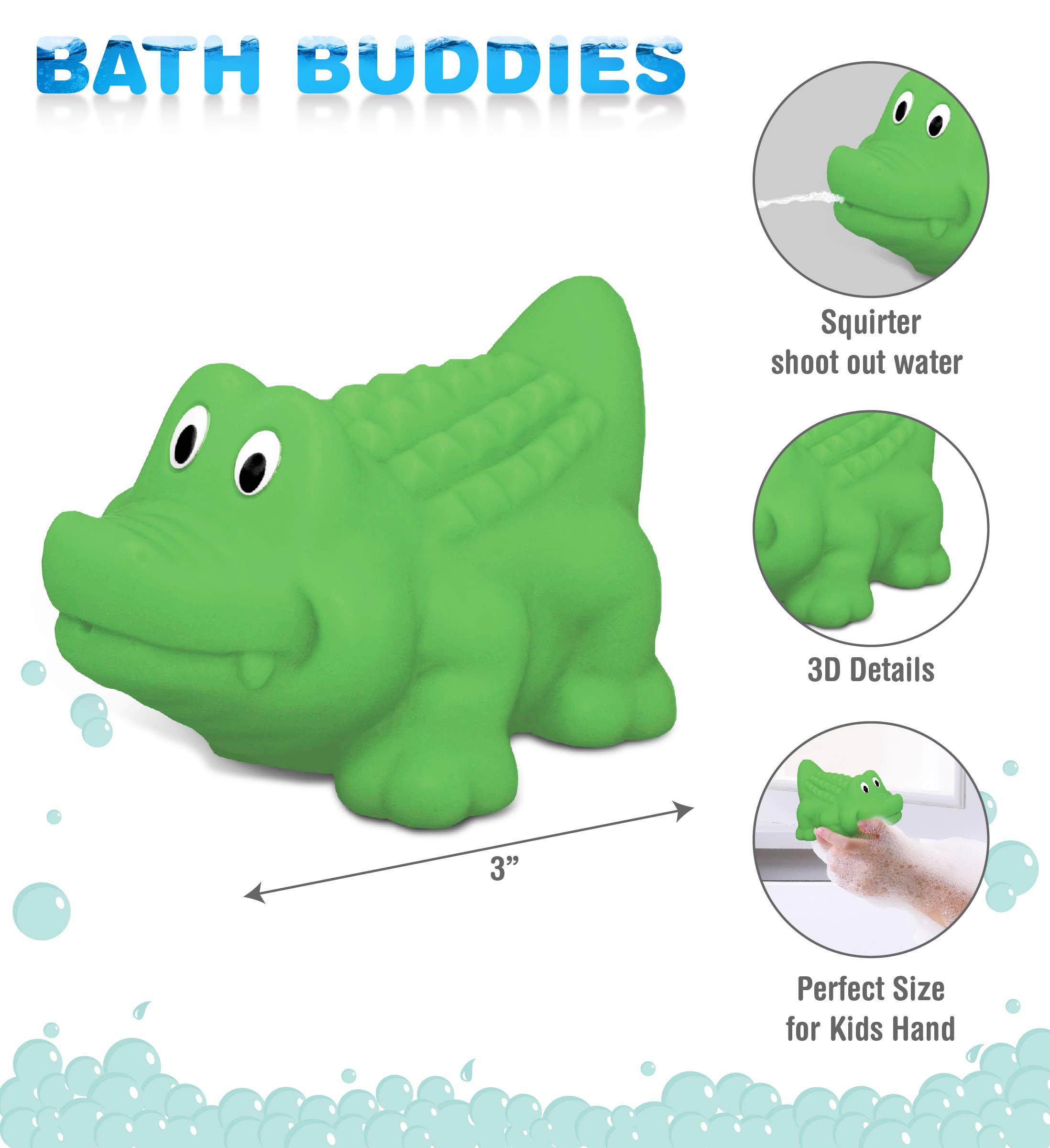 Cota Global – wholesale Bath toy – Baby – Squirter - Alligator1