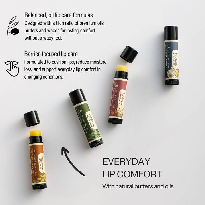 Hydrating Universal Lip Balm 4 flavors (mix 30) shea&jojoba for wholesale by Bee Happy