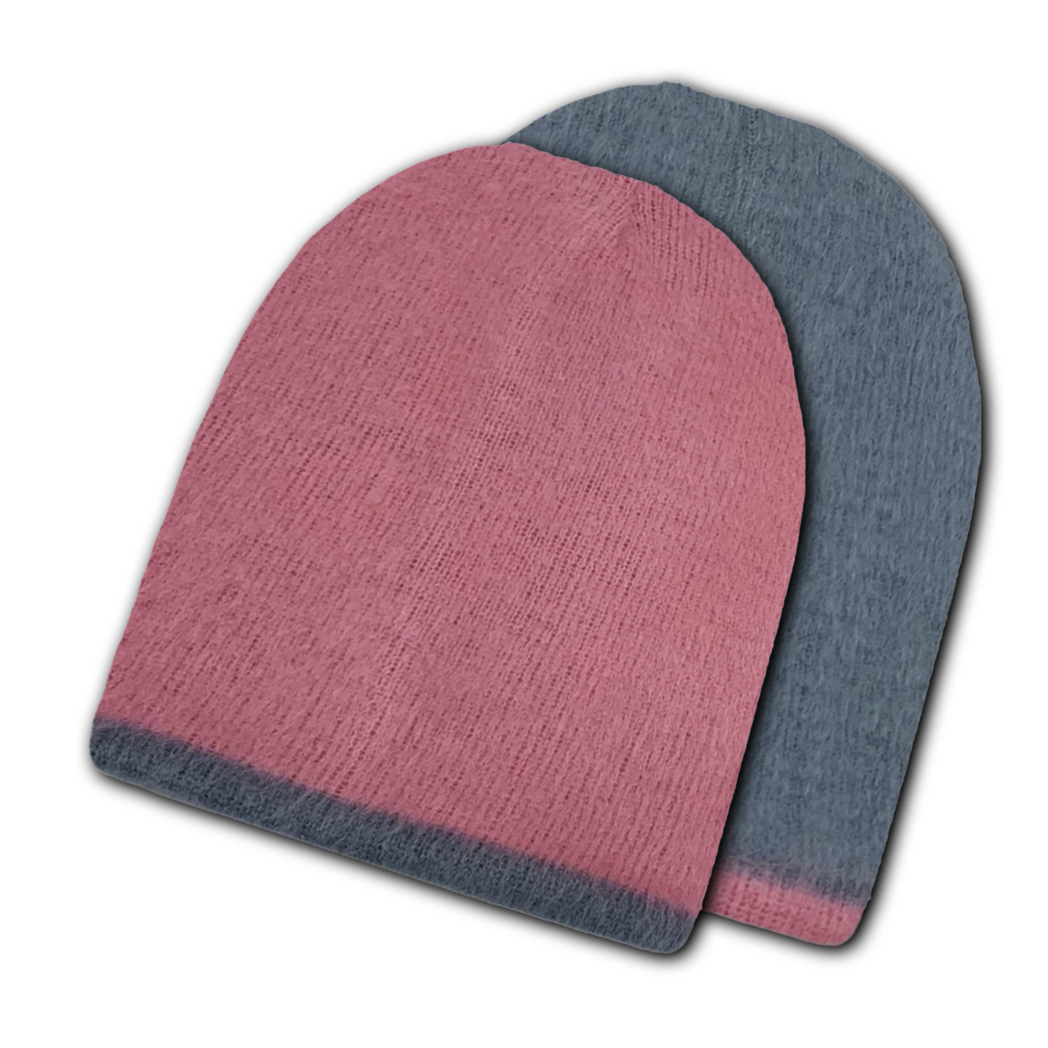 ECUALAMA - Wholesale Beanie - Unisex - Reversible Alpaca Wool Brushed Unisex Beanies Handmade In Ec11