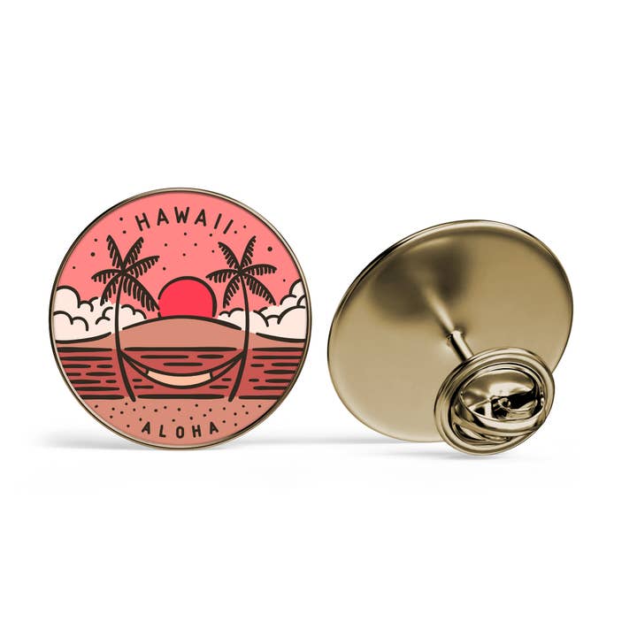 Daisy Mae Designs - Wholesale Lapel Pin/Button - Hawaii Lapel Pin Souvenir Button Badge