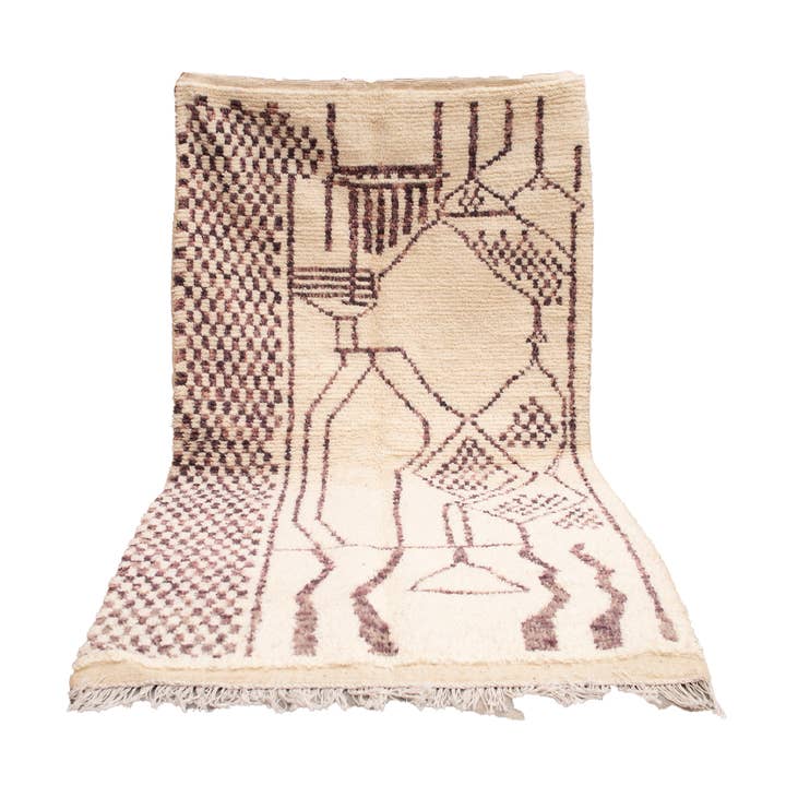 woolsouk ( We handle U.S. import procedures for you ) - Wholesale Area rug - Custom Rug-boho rug-moroccan rug-white Rug (117)0