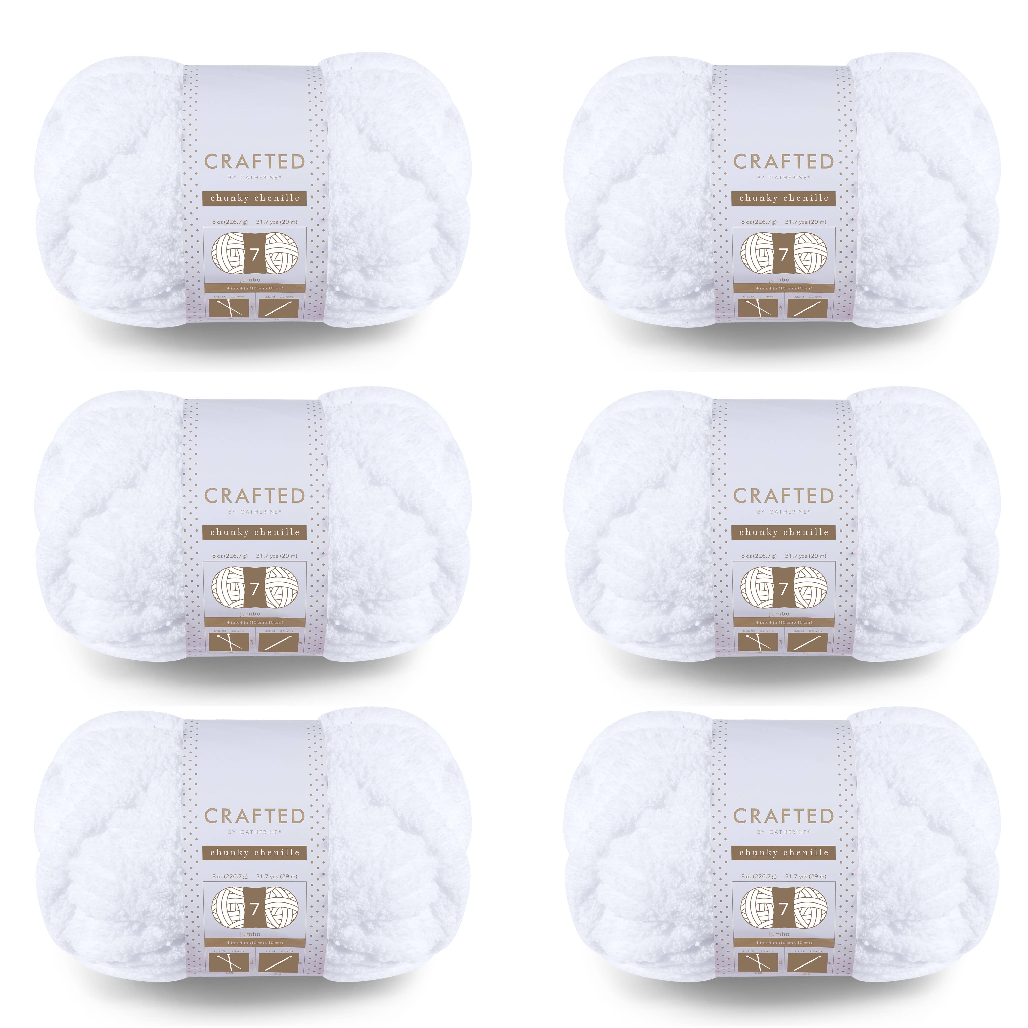 Crafted by Catherine - Wholesale Yarn - Chunky Chenill Yarn | 8oz/227g | Jumbo #7 | Pack of 626