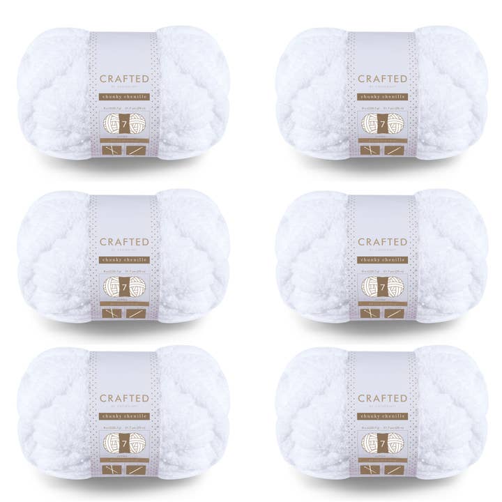 Crafted by Catherine - Wholesale Yarn - Chunky Chenill Yarn | 8oz/227g | Jumbo #7 | Pack of 626