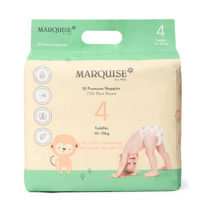 Marquise - Wholesale Nappy (cloth) – Baby - Marquise Toddler Eco Nappies Size 4 (10-15kg)0
