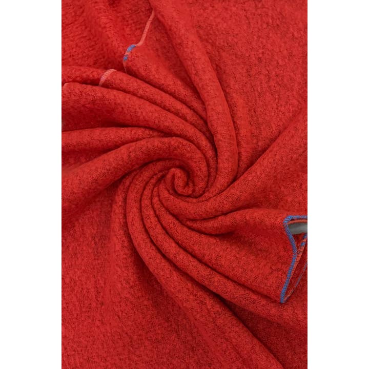 Fashion Scarf World - Wholesale Scarf - Women's - Plain Contrast Stitch Wool Diagonal Edge Scarf20