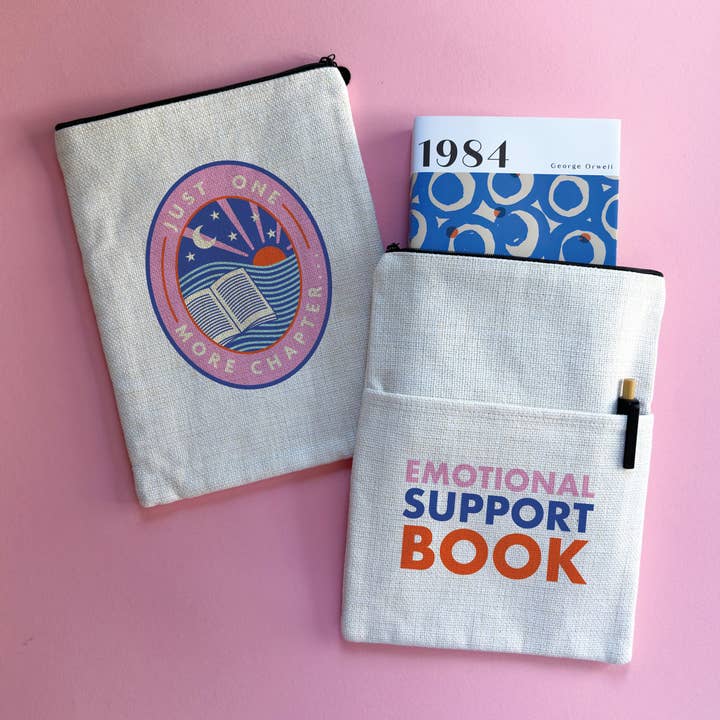 Pochette à livre en tissu – Livre de soutien émotionnel pour la vente par Bookishly (US Duties Paid)