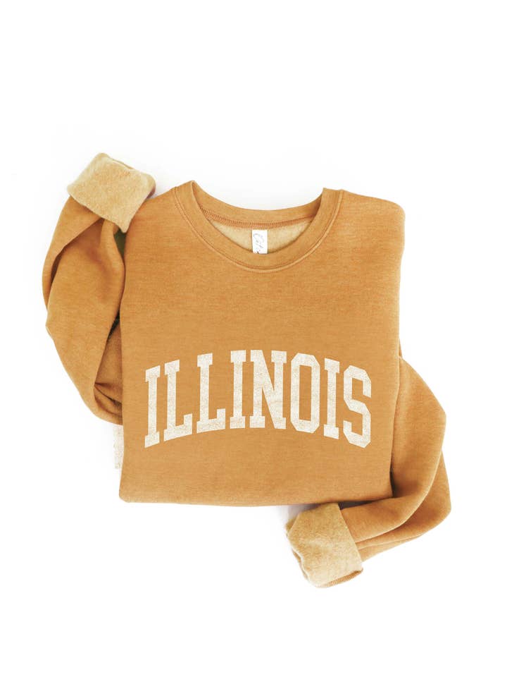 ILLINOIS Graphic Sweatshirt for wholesale by OAT COLLECTIVE