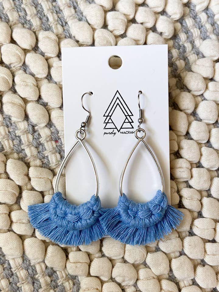 Lágrimas azuis por atacado de Purely Macrame