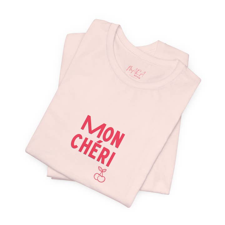 MARA Style - Wholesale Screen Printed T-Shirt - Women's - French MON CHERI Ladies Tee Shirt8