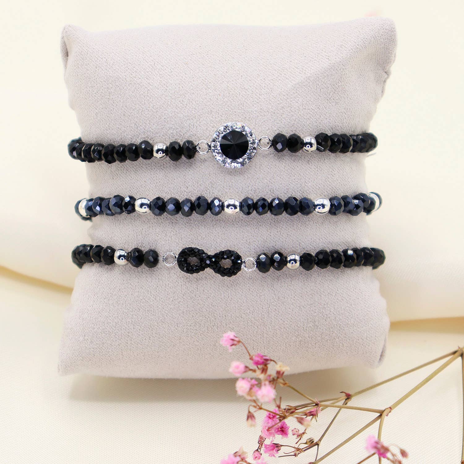 Impala - Wholesale Beaded Bracelet - Letizia jet bracelet1