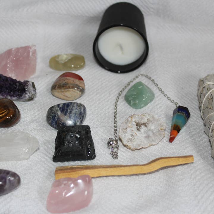 WHOLIFECO - Venta al por mayor Artículo de meditación - Caja espiritual premium para meditación | Kit de cristales de sanación Reiki5