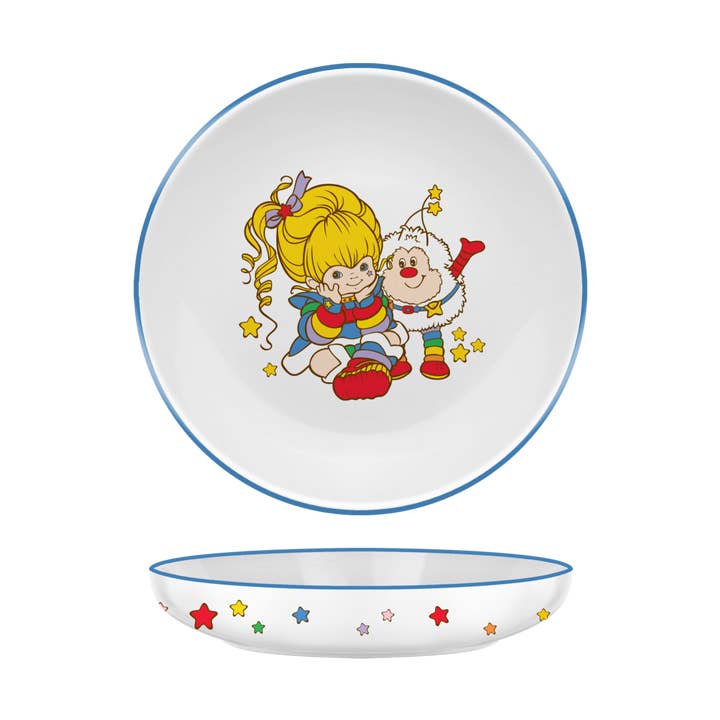 Rainbow Brite Sitting w/ Twink 9" Coupe Ceramic Dinner Bowl for wholesale by Silver Buffalo