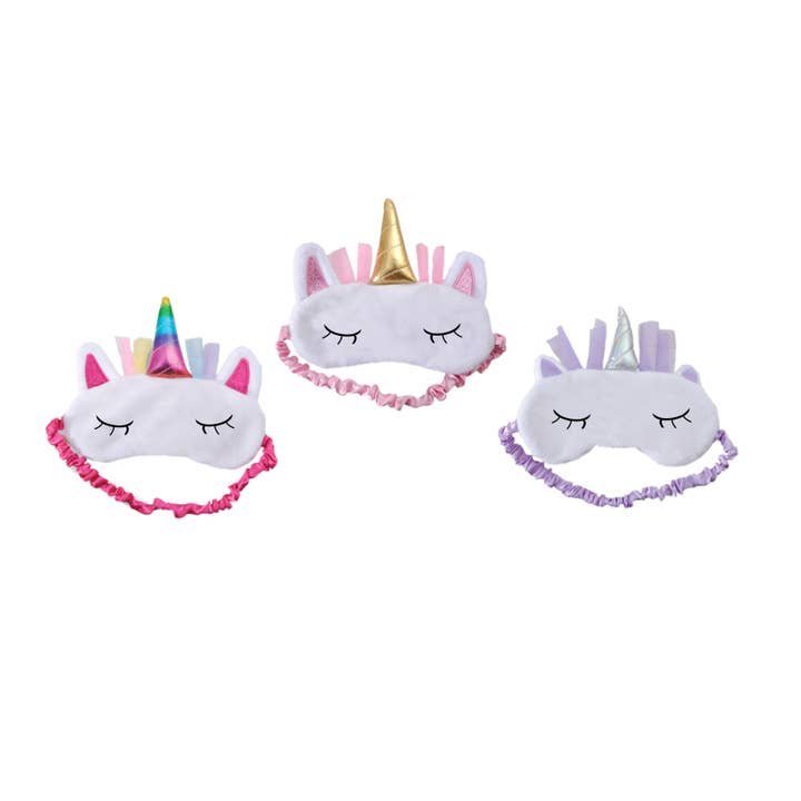 Masque de nuit licorne pour soirée pyjama Assortiment Mythique/Fantaisie pour la vente par The Petting Zoo