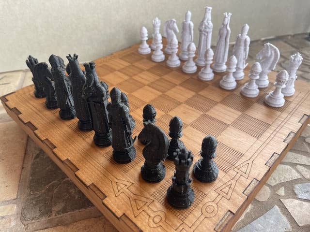 Through The Fire Design - Wholesale Board Game - Checkers & Chess Game Box, Fishing or Wildife theme2