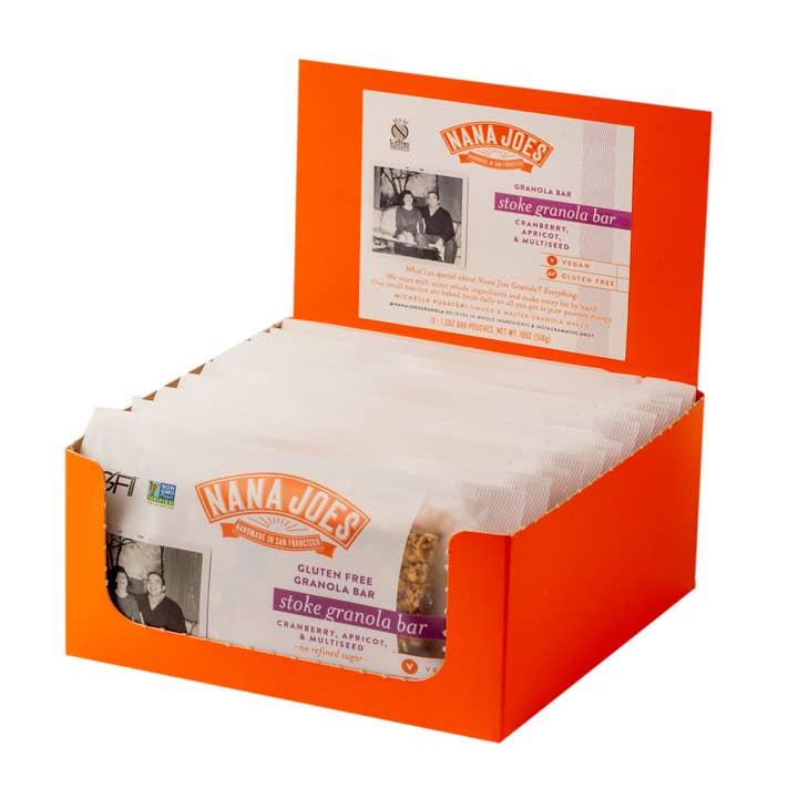 Nana Joes Granola - Wholesale Snack Bar - Stoke Granola Bar: Cranberry, Apricot & Multiseed1