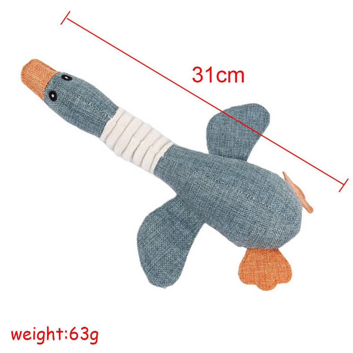 PAWPAWwholesale - Wholesale Pet Plush Toy - Dog - Wholesale Durable Plush Pet Toy – Burlap Goose_CWMM53586