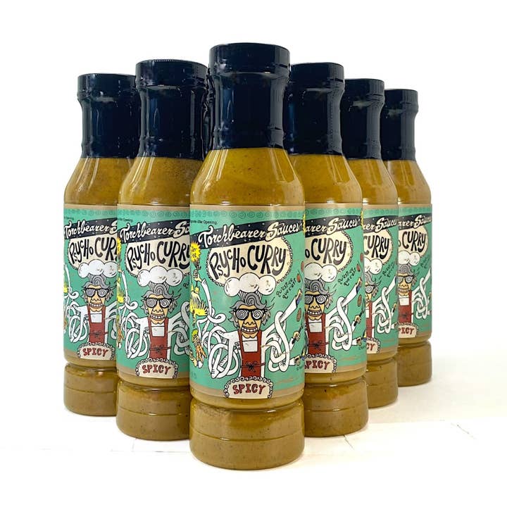 TorchBearer Sauces – Engroshandel Hot sauce – Psycho Curry | 12oz Flaske | (BB feb. 2026)