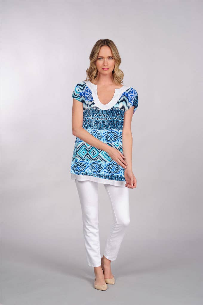 TINA Stephens Italy/Tees By Tina - Wholesale Tunic - Women's - Grace Cap Sleeve Tunic (CSTUN02)0