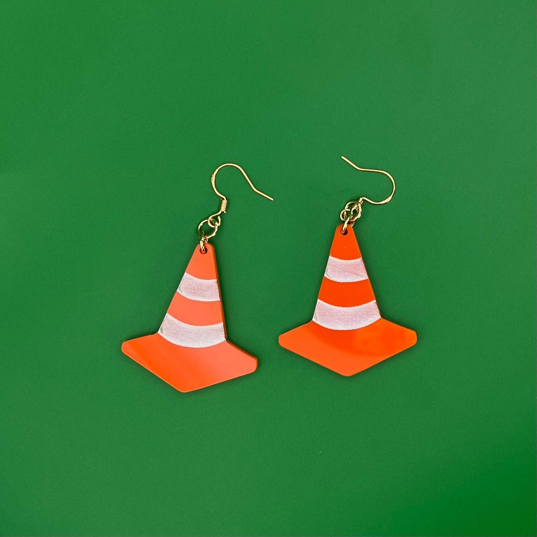 The Spooky Haus - Wholesale Dangle Earrings - Traffic Cone Earrings5