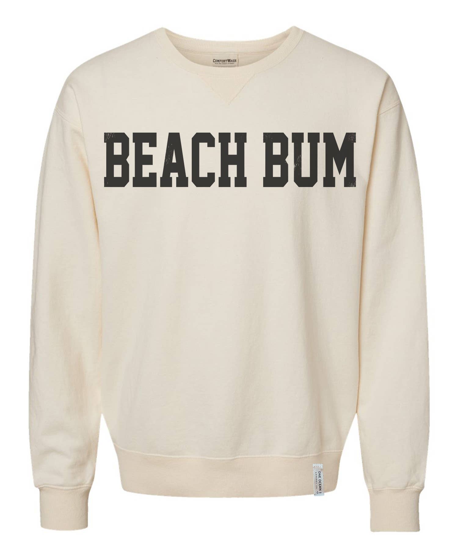 One Ocean Apparel Co.. - Wholesale Graphic Sweatshirt - Unisex - BEACH BUM Crewneck - CUSTOM COLORS16