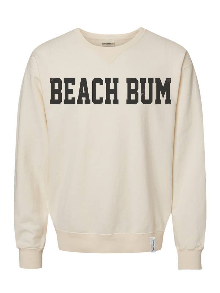 One Ocean Apparel Co.. - Wholesale Graphic Sweatshirt - Unisex - BEACH BUM Crewneck - CUSTOM COLORS16