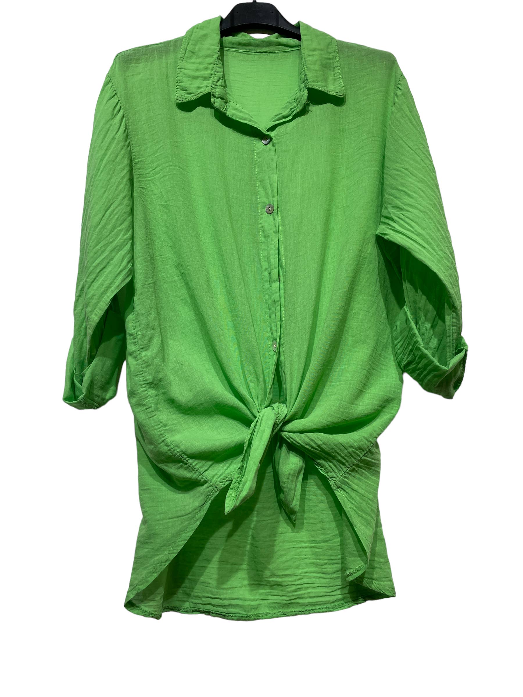 LINEN & COTTON HOUSE – wholesale Tröja med knappar – Dam – BUNDEN BOMULLSSKJORTA 42602 42