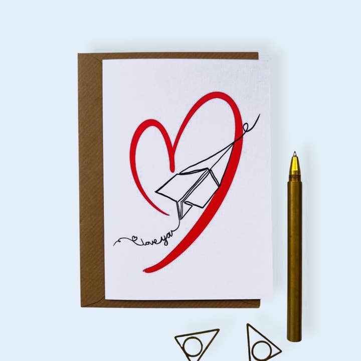 Cartão Plano de Papel Namoros/Love por atacado de Katie Clement Illustration