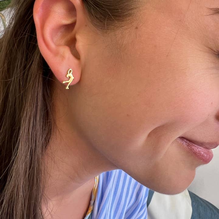 Steele Sloan Designs - Wholesale Stud/Post Earrings - Figure Skater Earrings Cute Gift Figure Skaters Ice Skating1