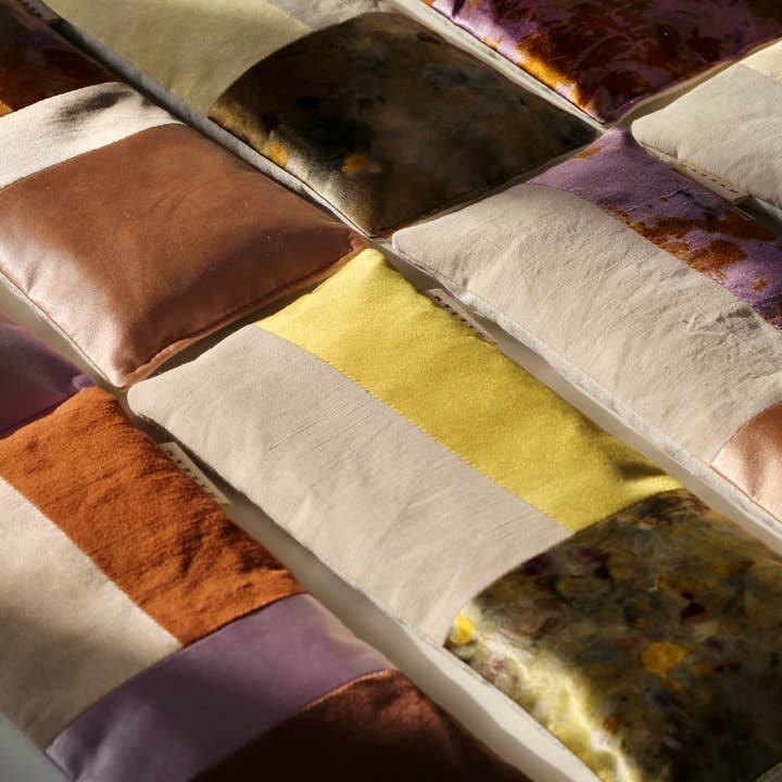 Marram - Wholesale Spa/therapy pillow - Aromatherapy Eye Pillow - Naturally Dyed- Patchwork1