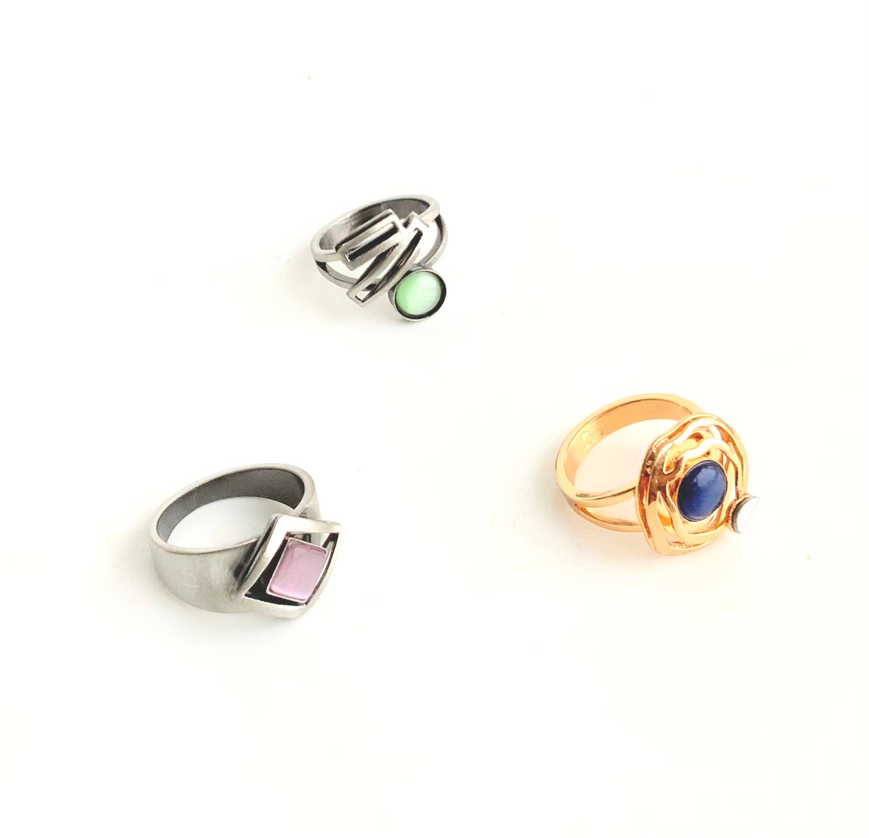 Christophe Poly / Crono Design - Wholesale Jewelry Set - RINGS Prepack (DR12)  - 15 Rings & Free Displays69