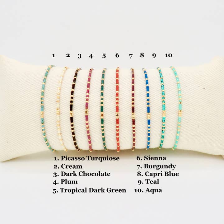 Rosamariposa - Wholesale Beaded Bracelet - Maya Dainty Bracelet - New Colors