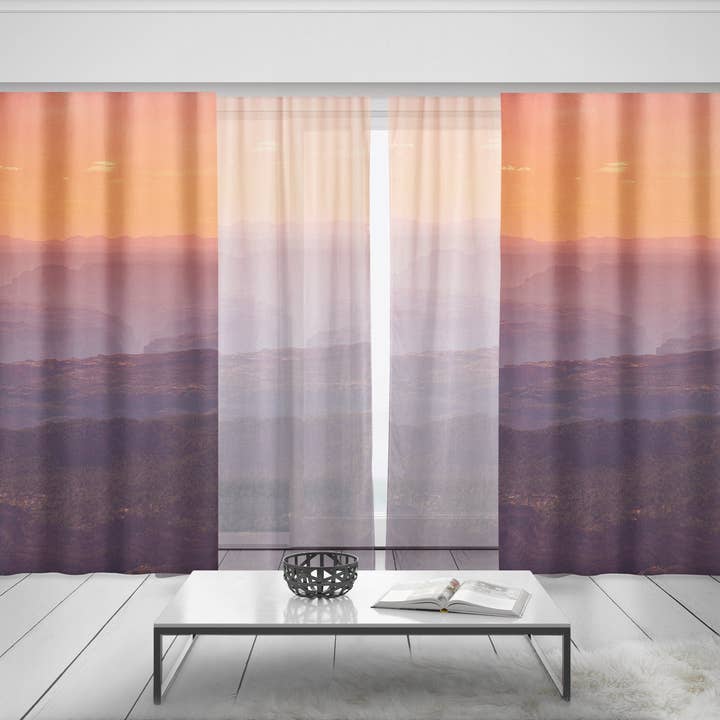Rideaux de fenêtre Grand Canyon Sunset, 50 x 84 rideaux transparents ou occultants pour la vente par lostkatphoto