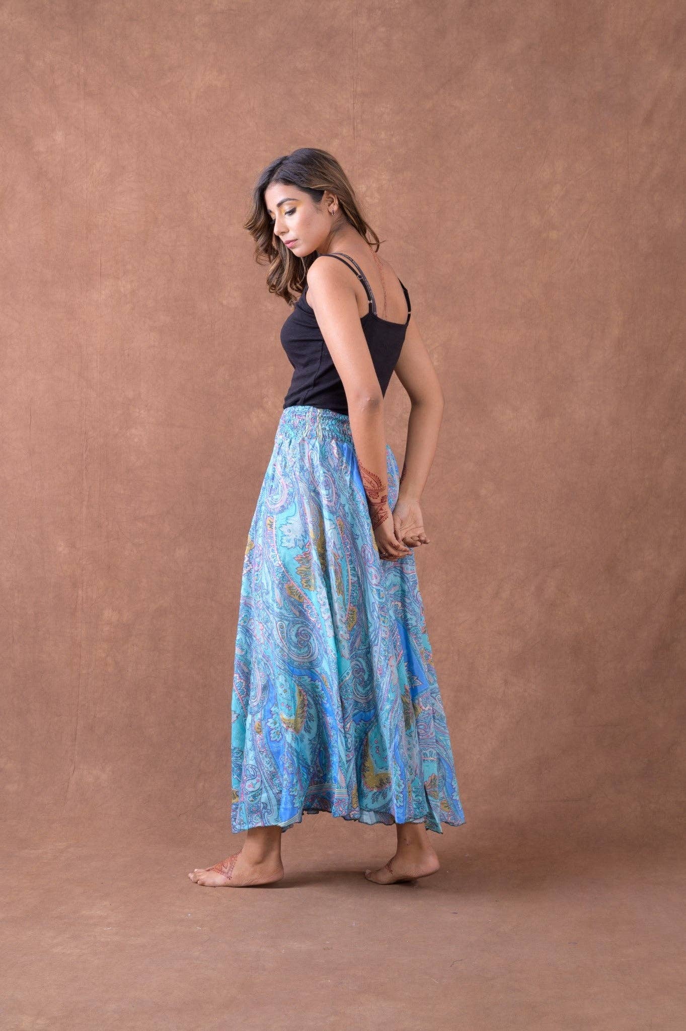 Assorted Rhea Printed Wide Leg Pants, Poly Silk, Resort Wear for wholesale on Faire3
