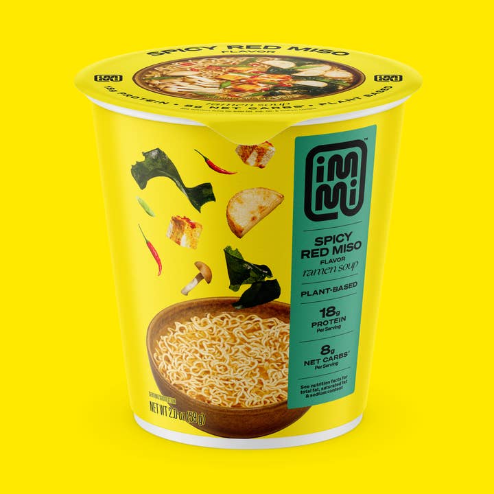 Spicy Red Miso Cup Ramen (High Protein) for wholesale by immi