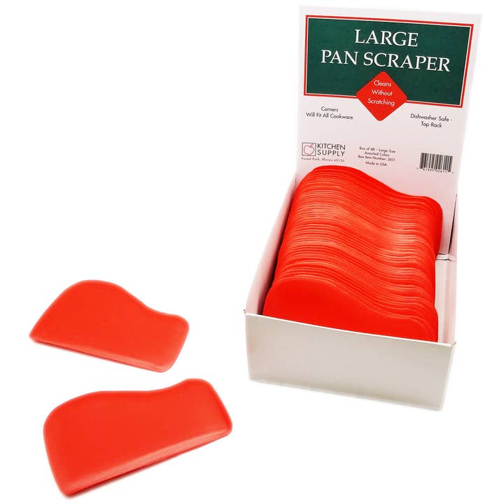 Kitchen Supply Wholesale - Wholesale Spatula/Turner - Pan Cares, Pan Scraper Retail Box of 48