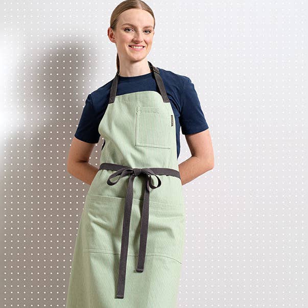MEEMA - Wholesale Apron - Bib Apron with Pockets – Upcycled Cotton, Adjustable Fit13