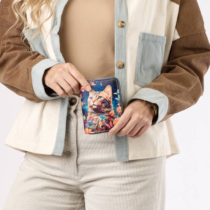 3D Cat Wallet, 3 Assorted for wholesale by Kaleidoscope Accessories