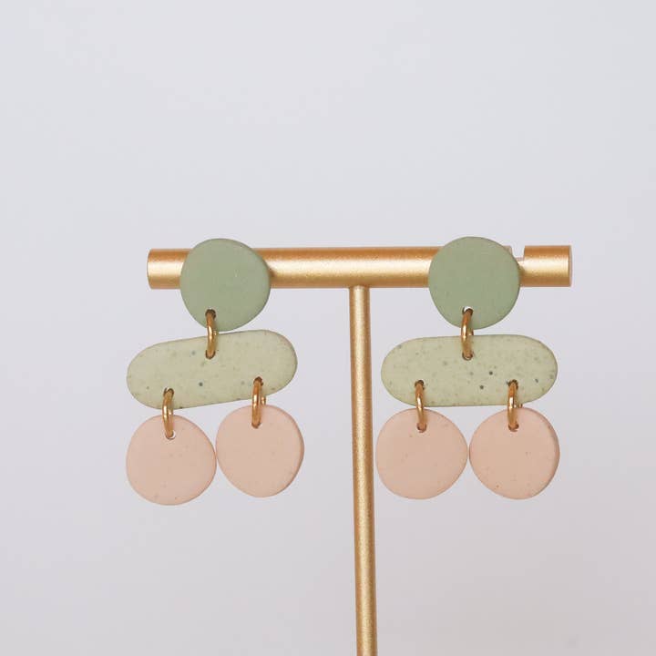 Rainbow's Clay - Wholesale Dangle Earrings - Peony2