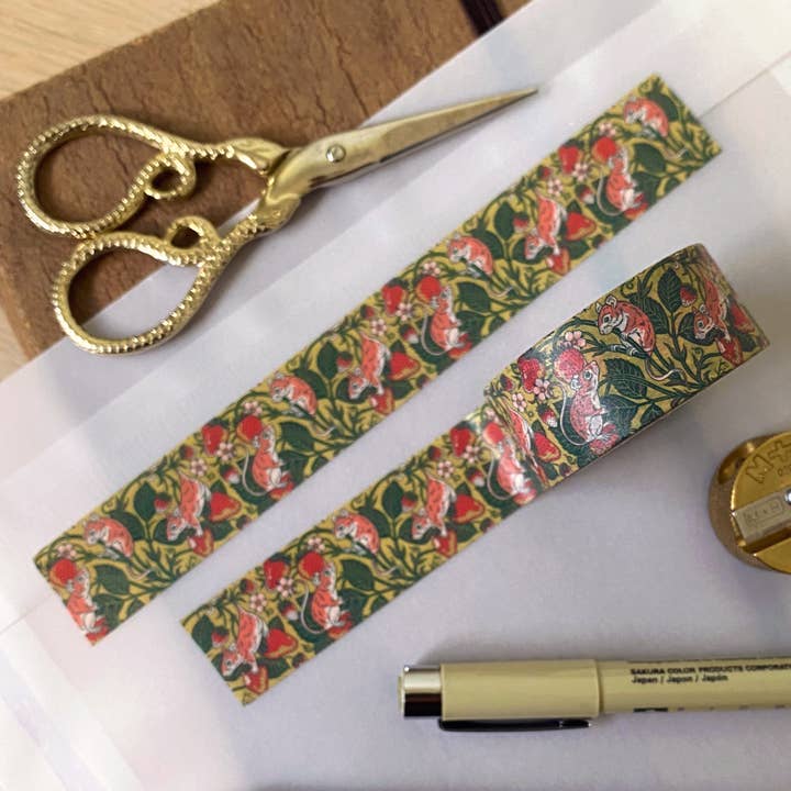 Strawberry Mice Washi Tape for wholesale by Kate O'Hara
