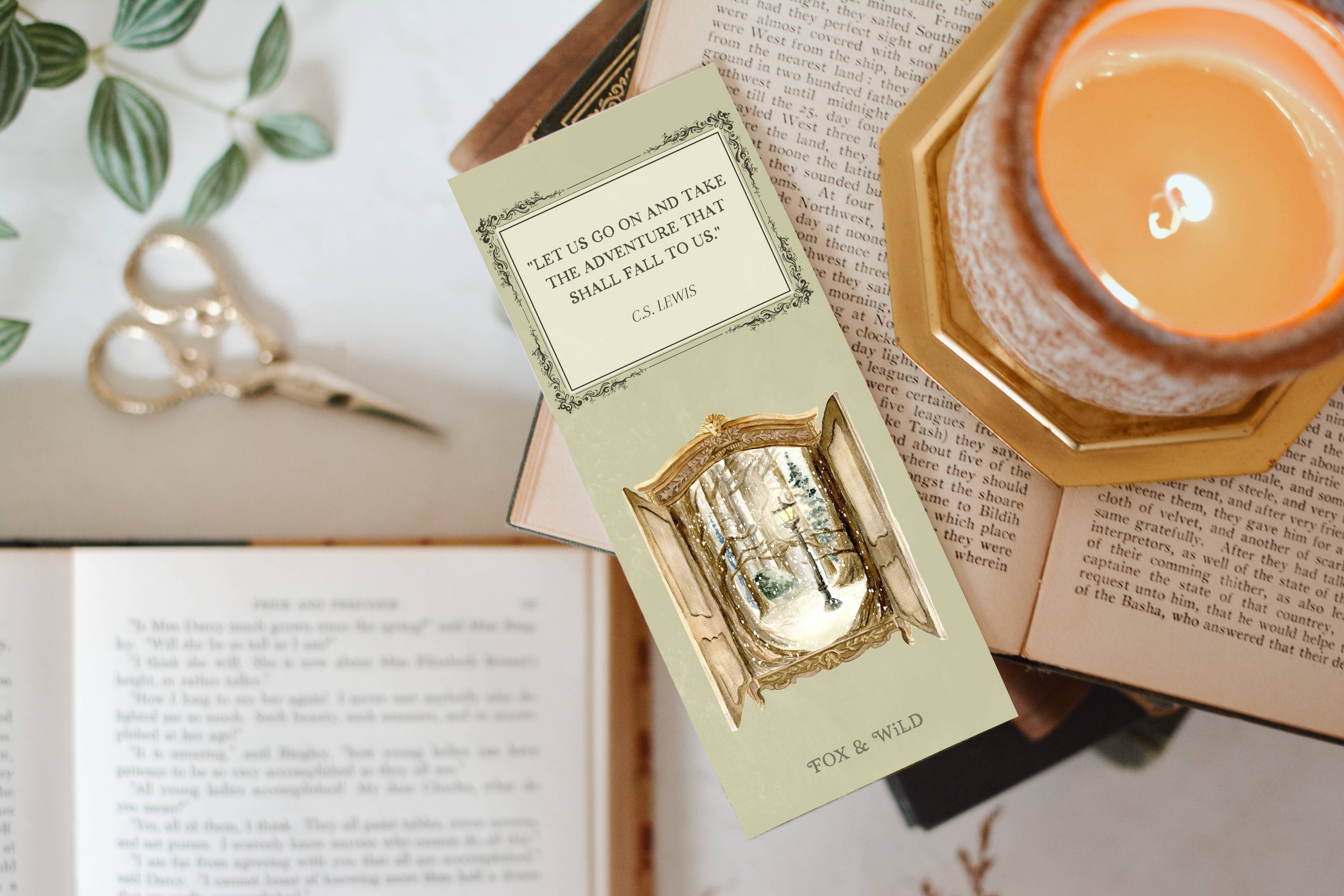 Fox and Wild - Wholesale Bookmark - Narnia Magical Wardrobe Quote Bookmark2