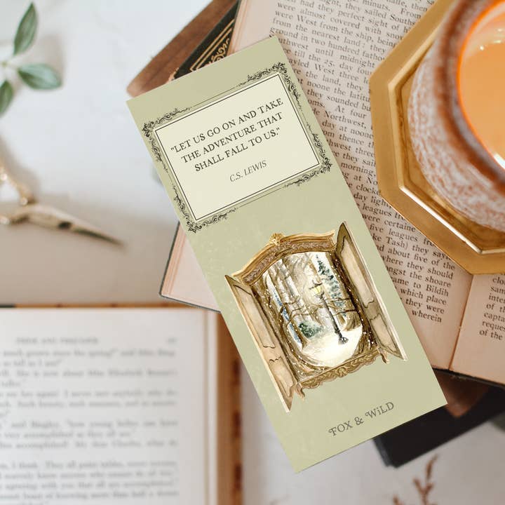 Fox and Wild - Wholesale Bookmark - Narnia Magical Wardrobe Quote Bookmark2