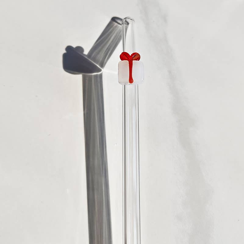 IVORE.GROUP (We cover All Import duty) - Wholesale Drinking Straw - Christmas Borosilicate Glass Straw | Reusable Drink Straw1
