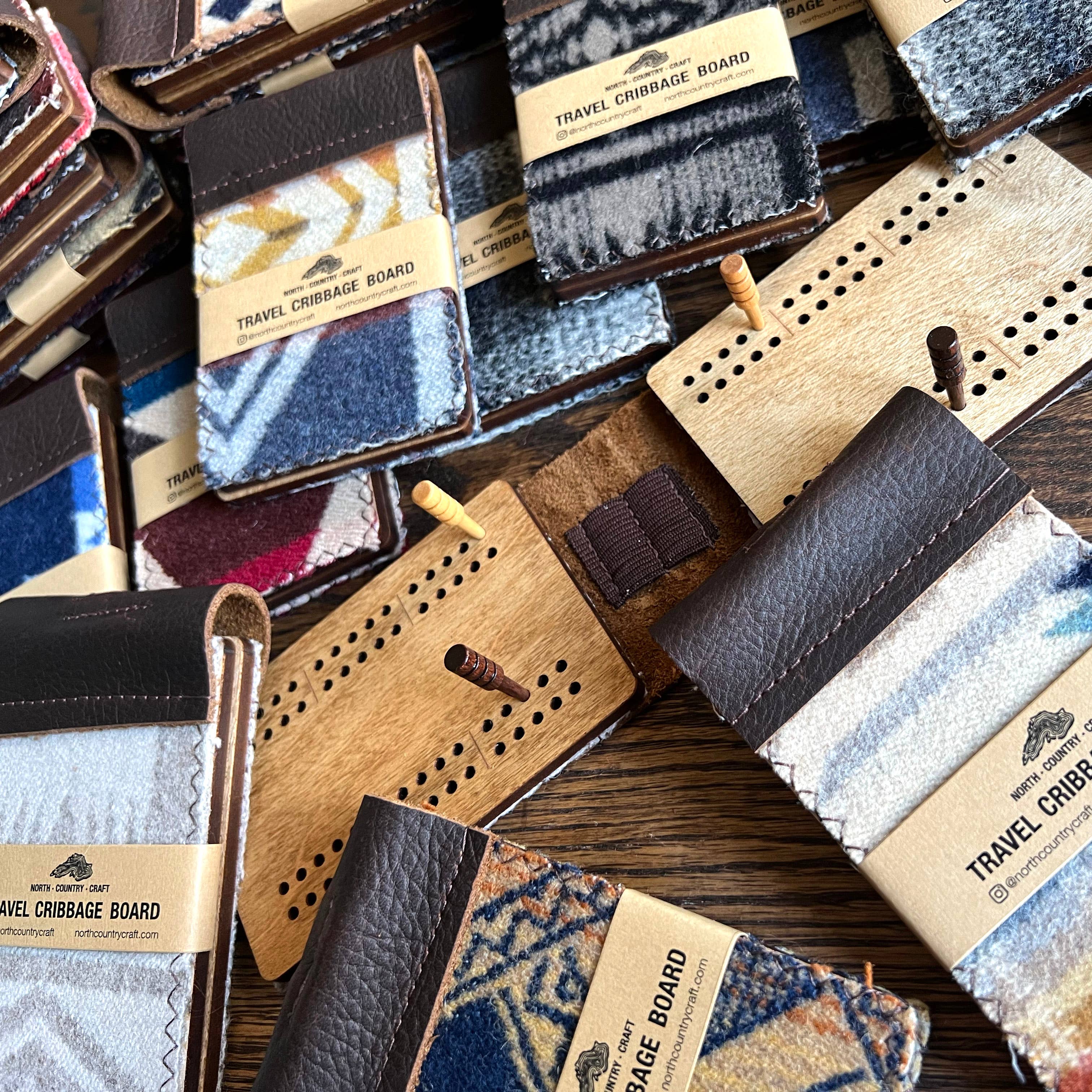 North Country Craft - Wholesale Board Game - Travel Cribbage Board4