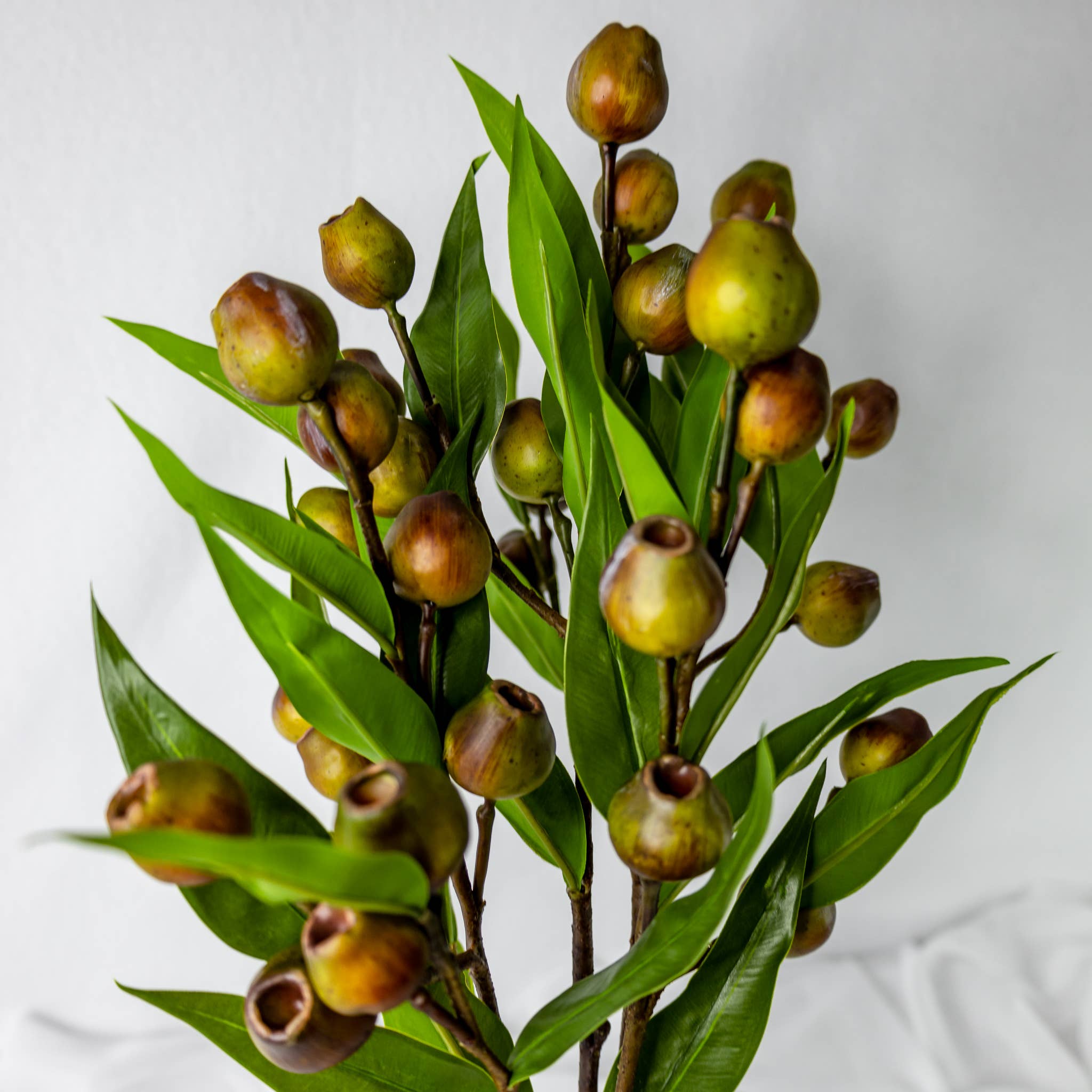 Realistic Artificial Flowers – wholesale Artificial flowers – Green Gum Nut Spray  - Realistic Artificial Flowers 3
