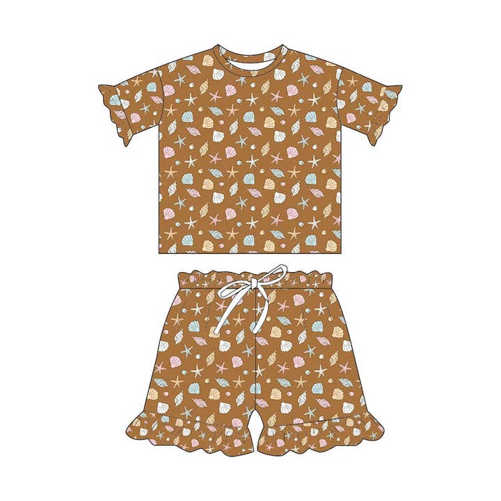 Conchiglie | Pigiama Due Pezzi a Maniche Corte per la vendita all'ingrosso da parte di KB Collections