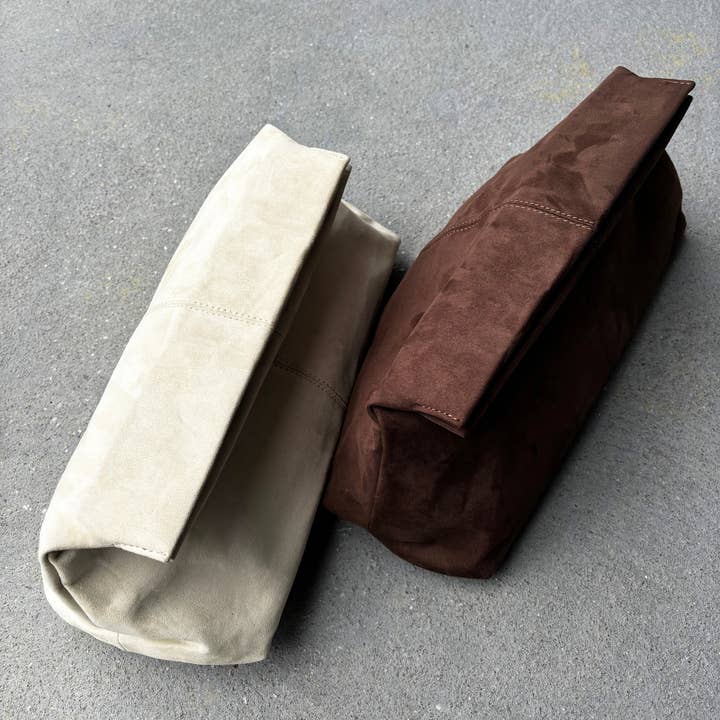 Angels Whisper Accessories - Wholesale Clutch bag – women's - Becca Suede Clutch Bag in Beige13