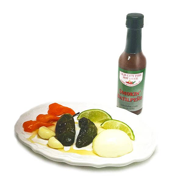 Old City Fire Hot Sauce - Wholesale Hot Sauce - Smokin' Datilpeño - Golden Chile Award 20255