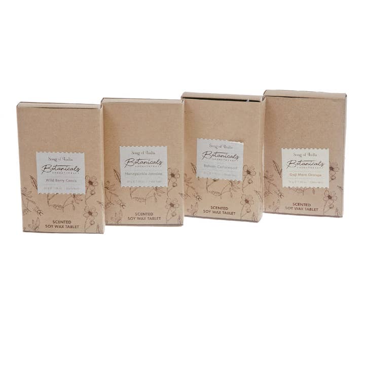 Multi Botanicals Aroma 1,76 Oz doftande sojavax tablett Asstd för wholesale på Faire