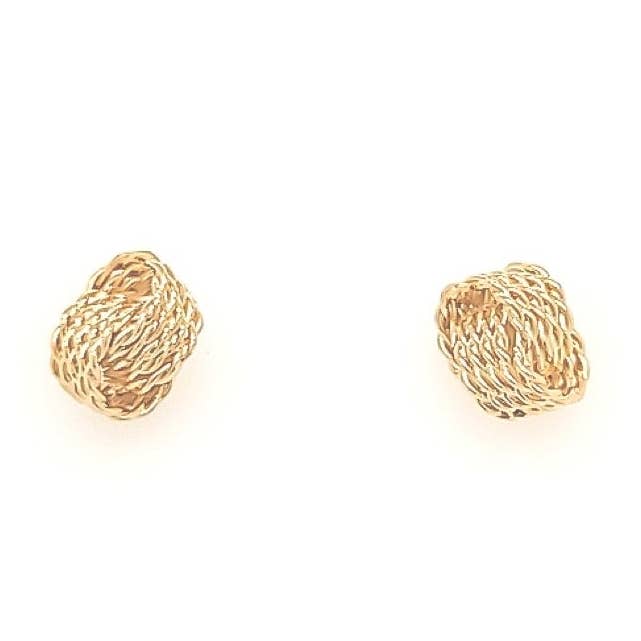 Knot Design Stud Earring for wholesale by Lacosta Jewelry Corp